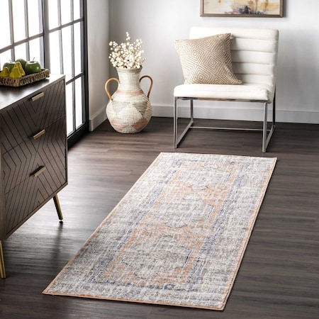 Nuloom Jacquie Vintage Floral Area Rug 2ft 6in x 12ft RZAB07A-26012